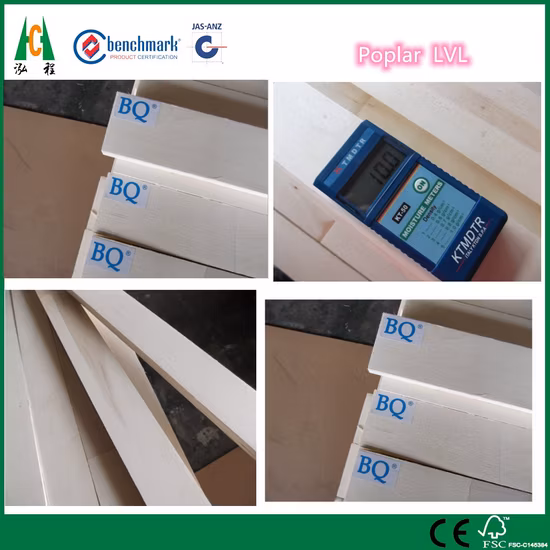 Poplar/Pine E0/E1 Glue LVL for Door Core, LVL Door Frame, LVL Sofa Frame